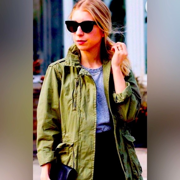 Jackets & Blazers - Olive Utility Jacket for Women